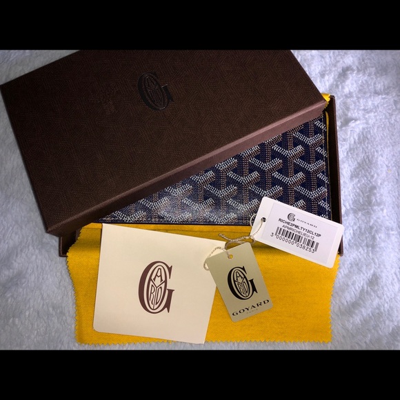 Goyard Richelieu Wallet Navy Blue - Picture 6 of 6